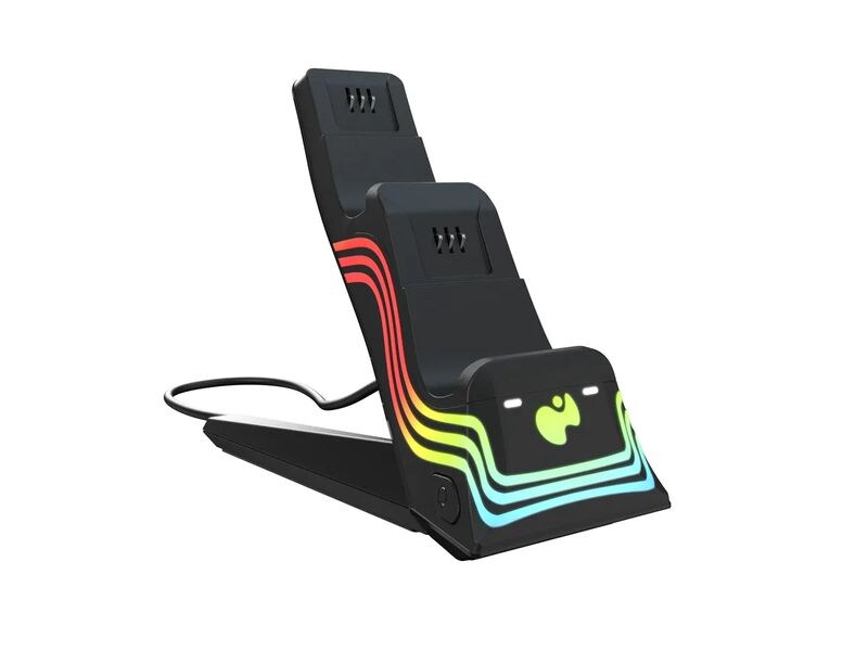 PDP Ladestation Afterglow Wave Dual Charge Ladestation für die Xbox Wireless Controller mit RGB-Beleuchtung