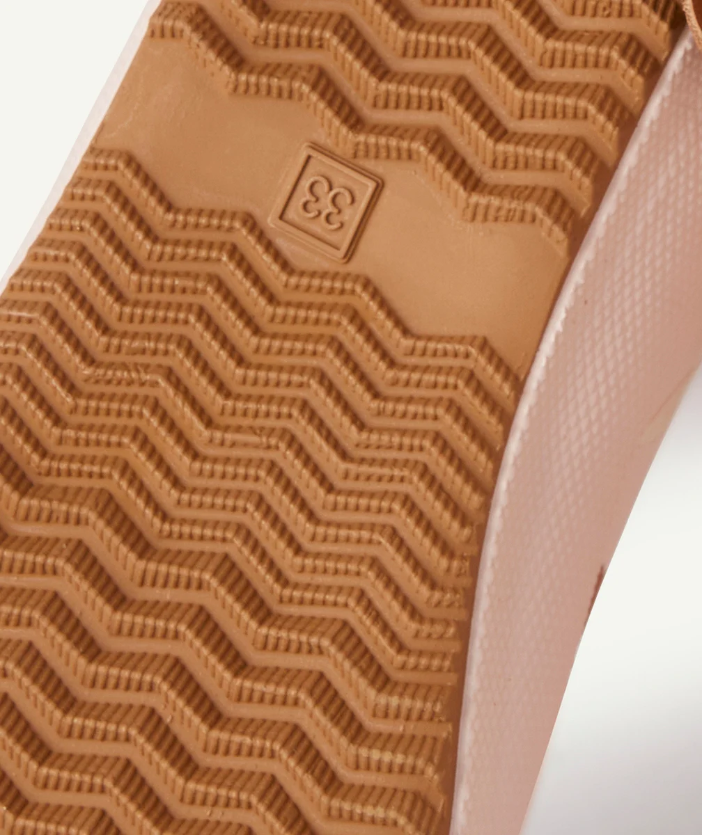 BISGAARDBOTTES EN CAOUTCHOUC FILLE ROSE À MOTIF FLEURS