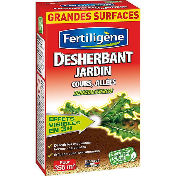 Désherbant jardin cours, allées Fertiligene concentré 800ml + 20% gratuit