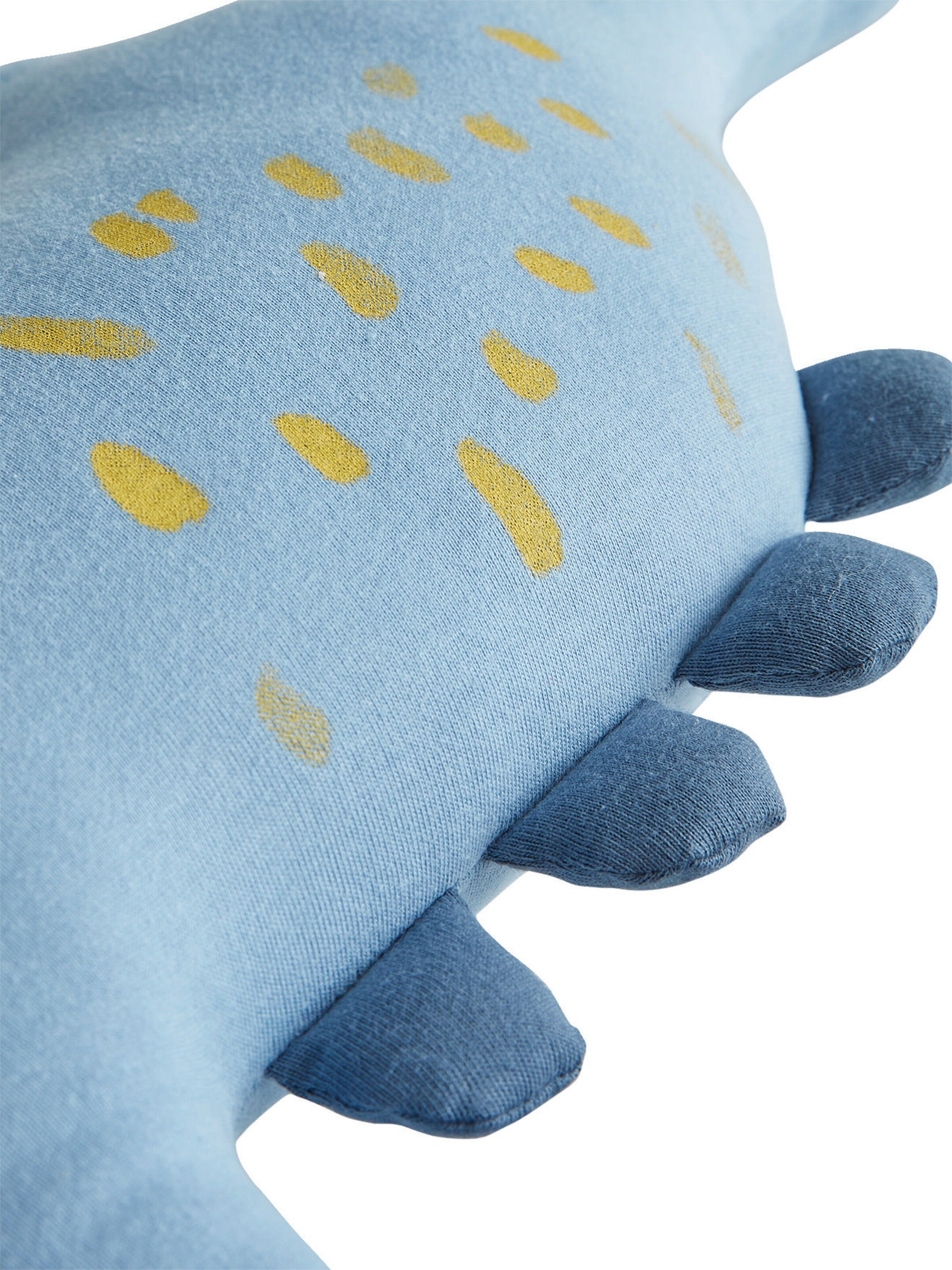 Vertbaudet 2er-Set Kinder Kissen KLEINER DINO khaki+blau
