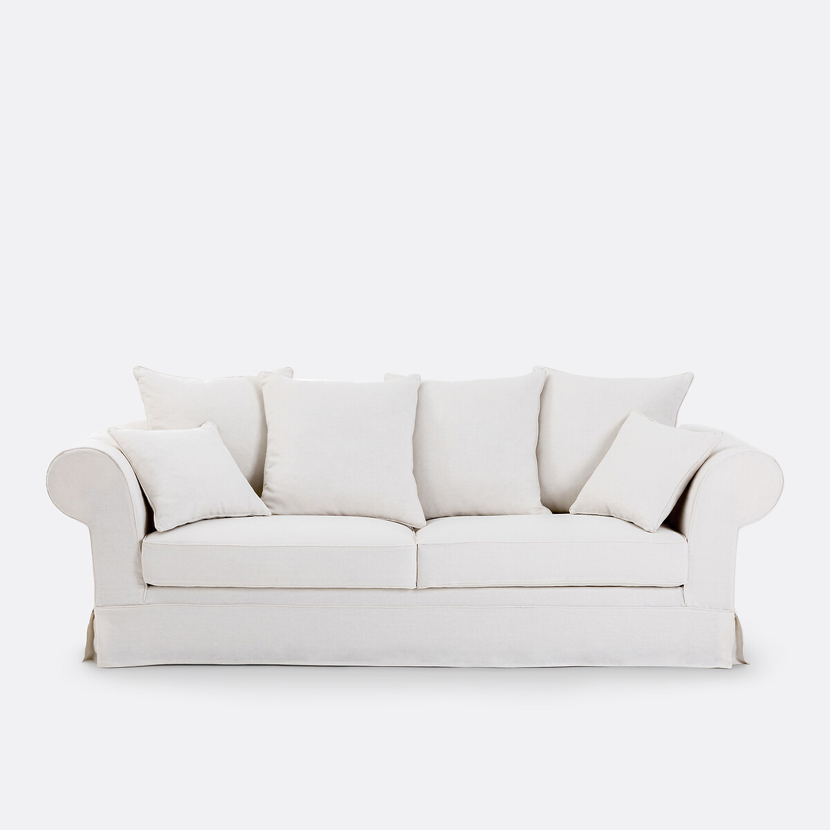 LA REDOUTE INTERIEURS<br>Sofá de linho grosso, conforto superior, Adélia