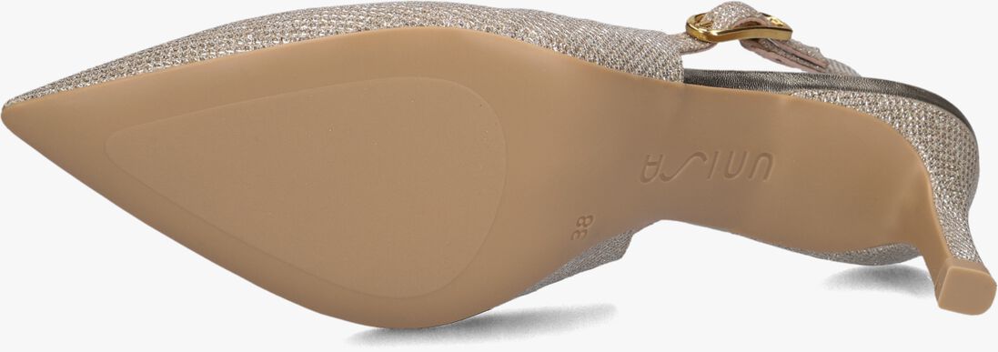 goudkleurig unisa slingbacks lanz