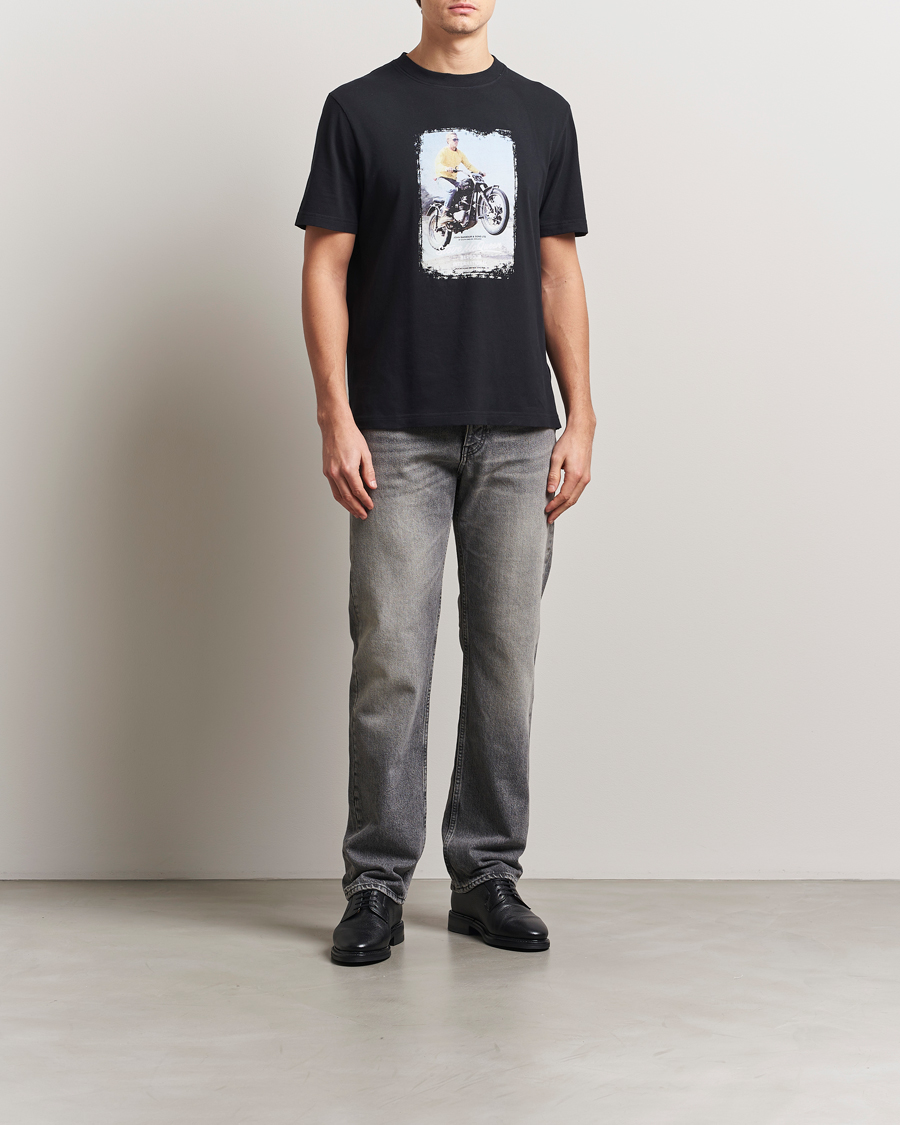 Barbour International Coster Steve McQueen T-Shirt Black
