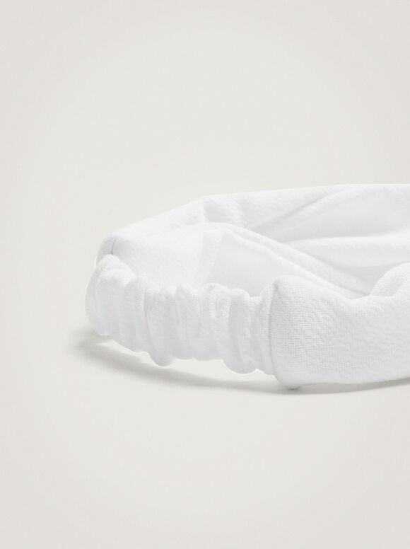 Tiara Turbante Lisa - Branca