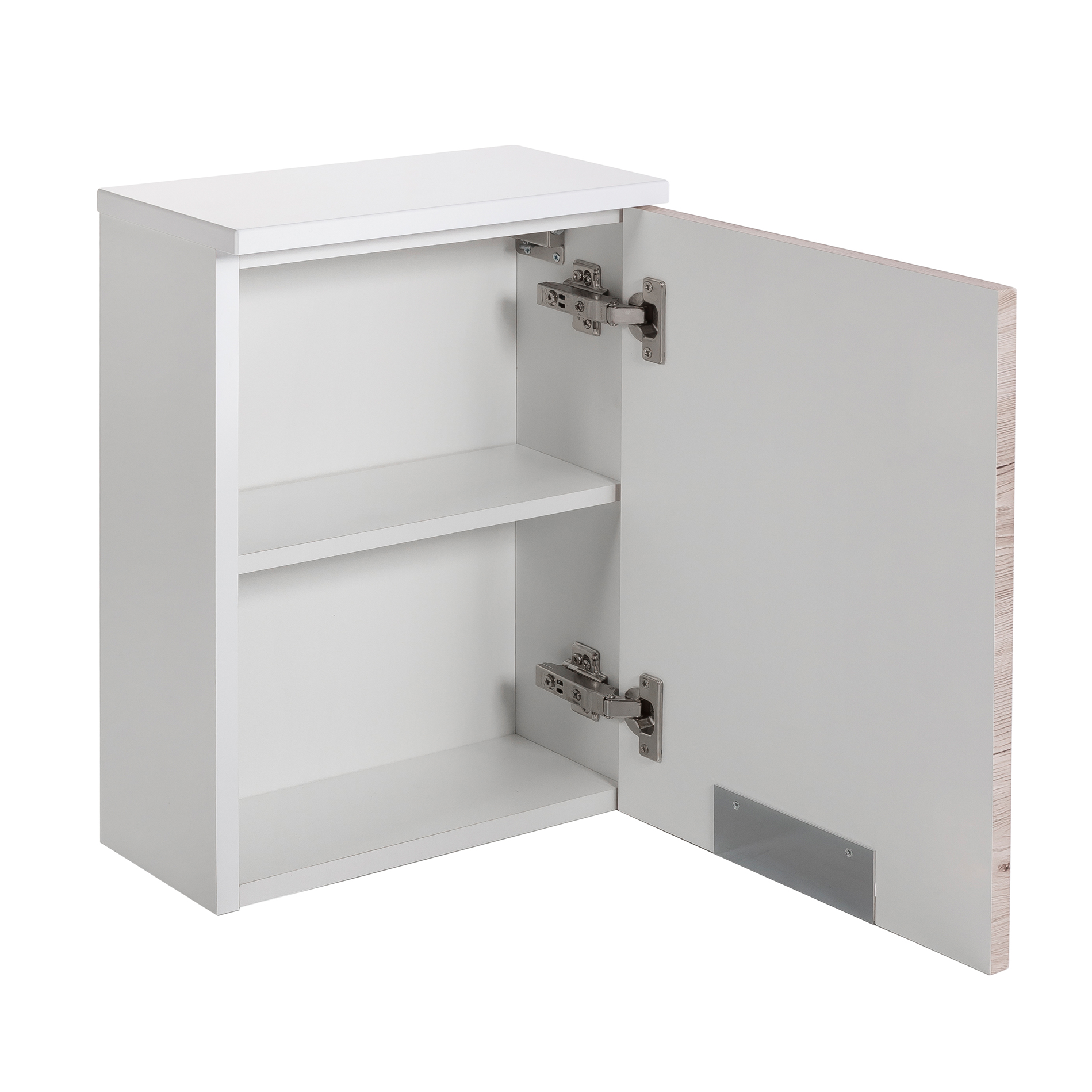 Hängeschrank - weiß-Sanremo Eiche - 33 cm