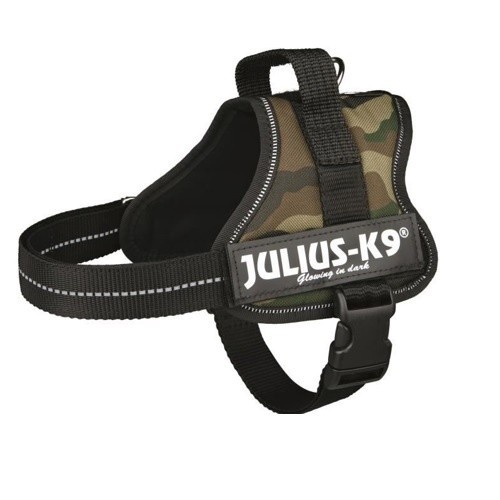 Coleira de resistência camuflada verde Julius-K9 para cães