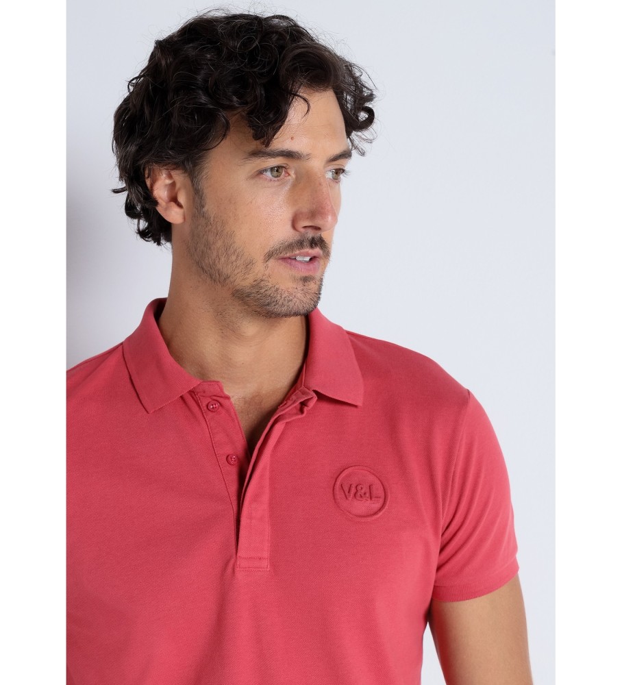 Victorio & Lucchino, Camisa polo vermelha de manga curta em piquê V&L
