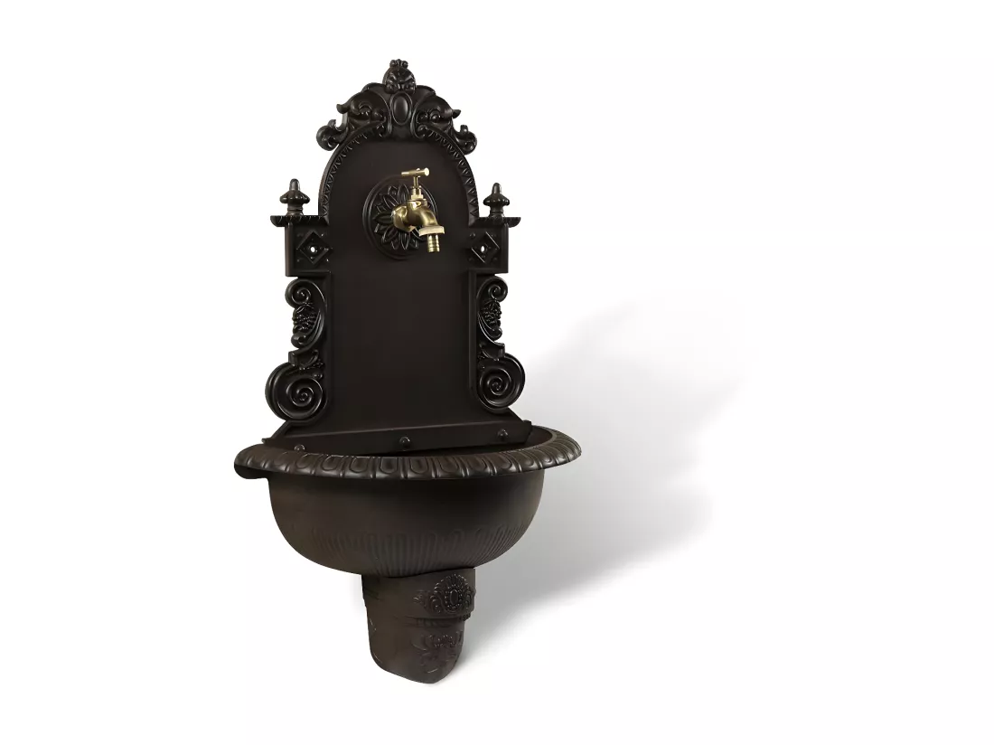 Fontaine de jardin Aluminium Marron - Décoration d'Autrefois