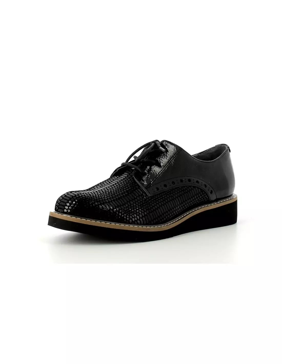 FUGITIVE CHAMOI - Derbies, richelieus & trotteurs vipernoir
