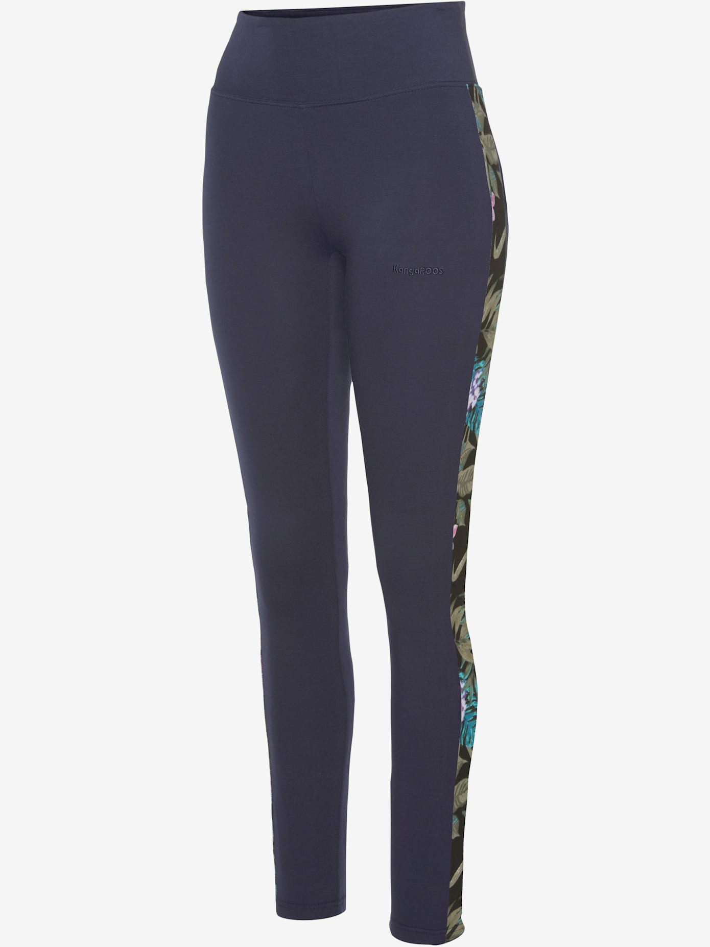 Legging avec rayures latérales imprimées