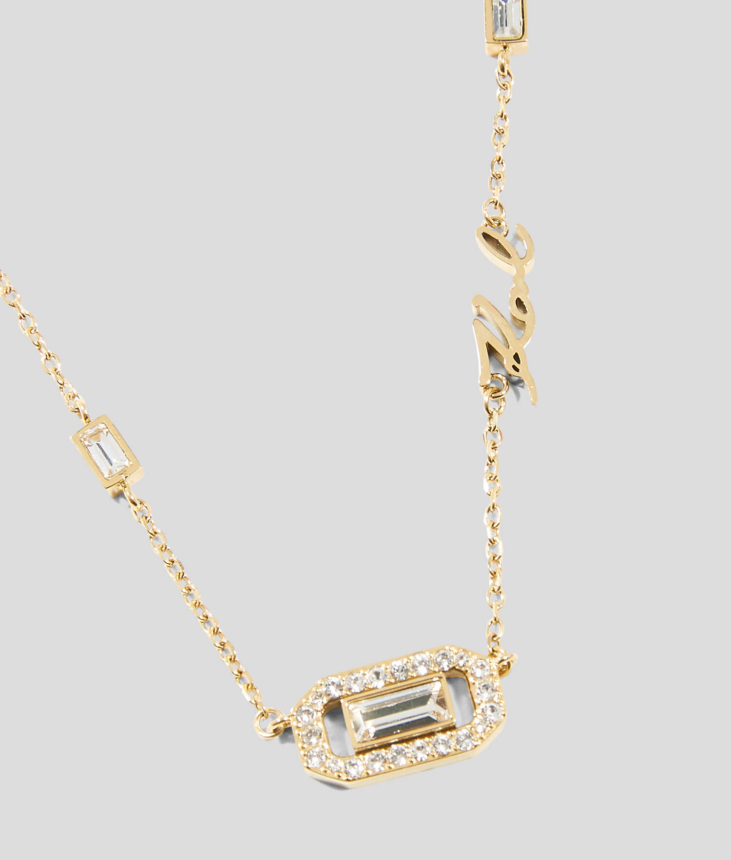 Collier à breloque en cristal KARL Signature - Or