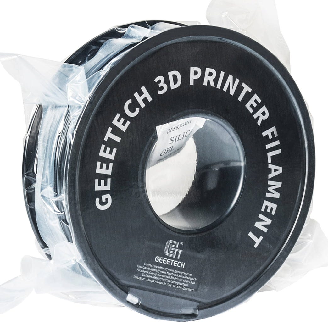 GEEETECH  PLA Black, 1,75 mm / 1000 g    Leicht druckbares Filament mit geringen Fertigungstoleranzen