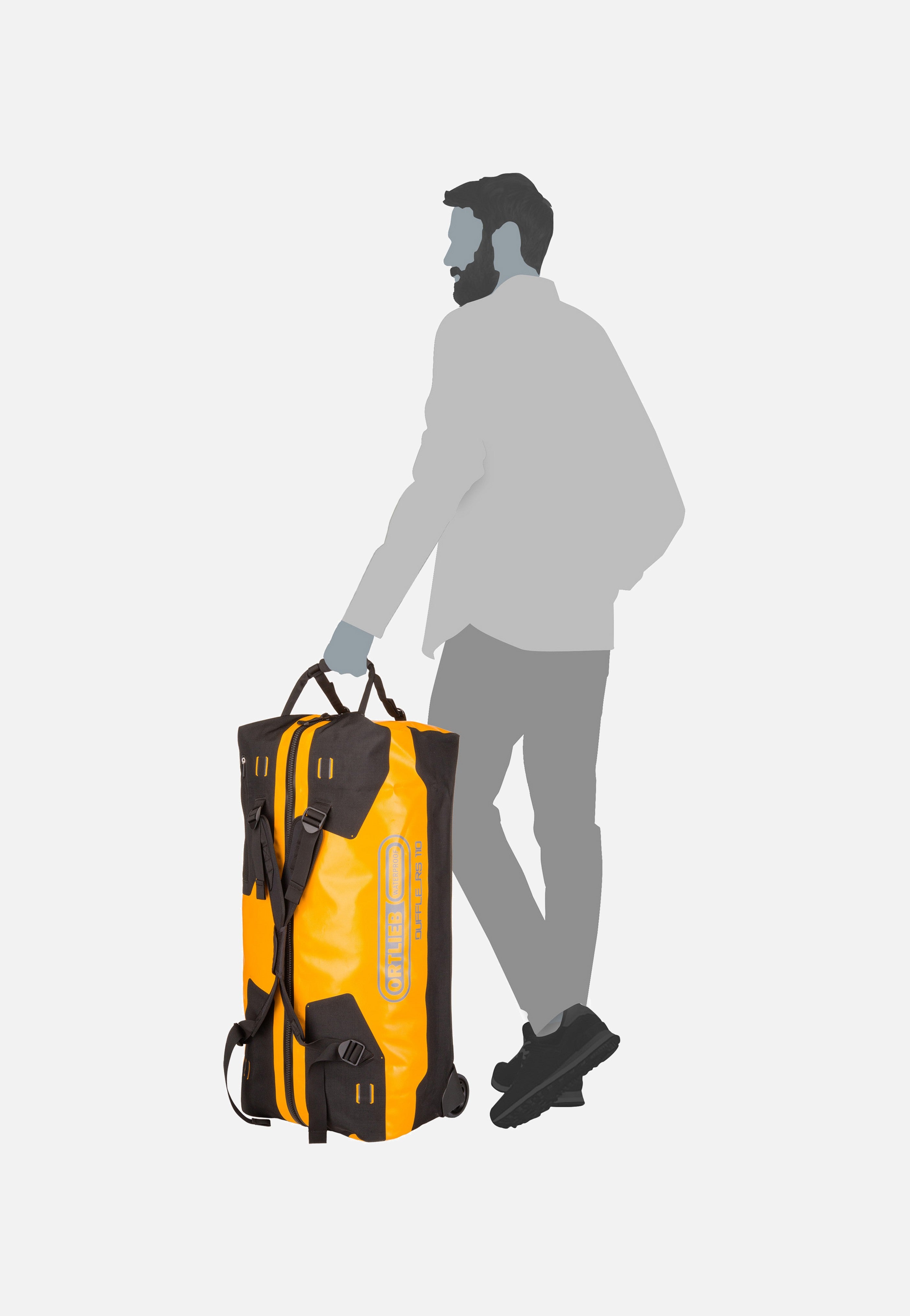 Duffle RS 110L Sonnengelb Schwarz - Travel Bag