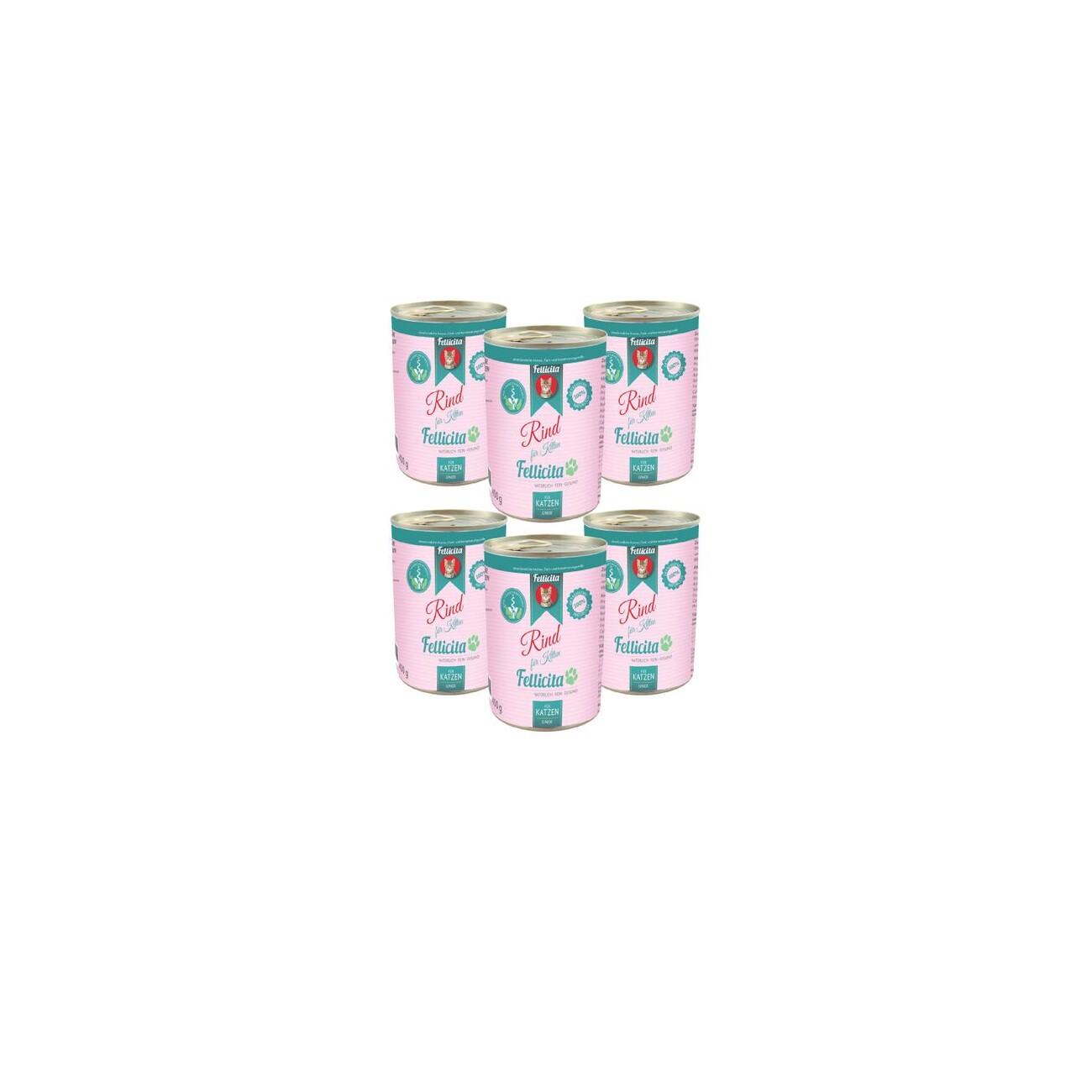 Fellicita Rind pur für Kitten 6x 400g