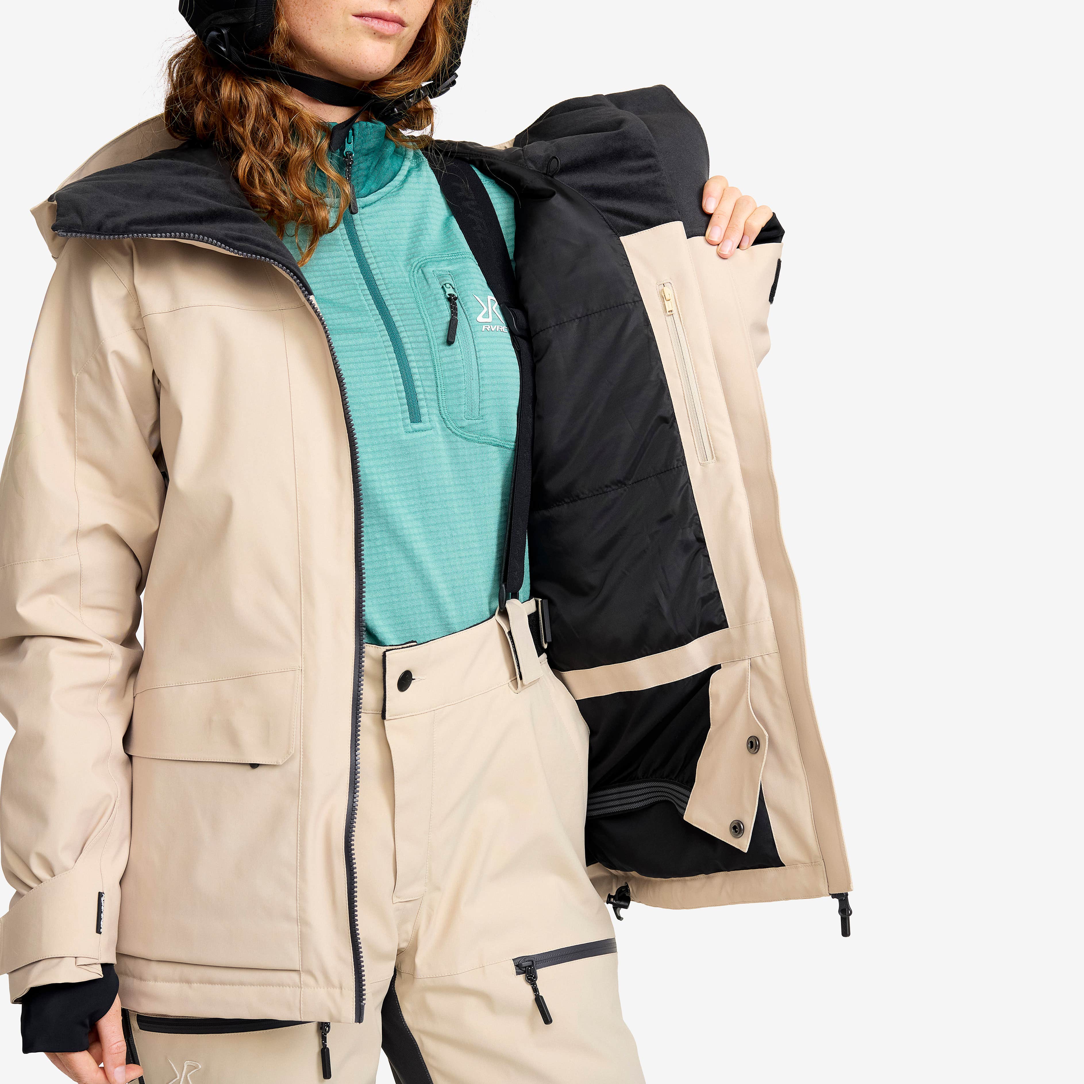 Halo 2L Insulated Ski Jacket Dame Peyote