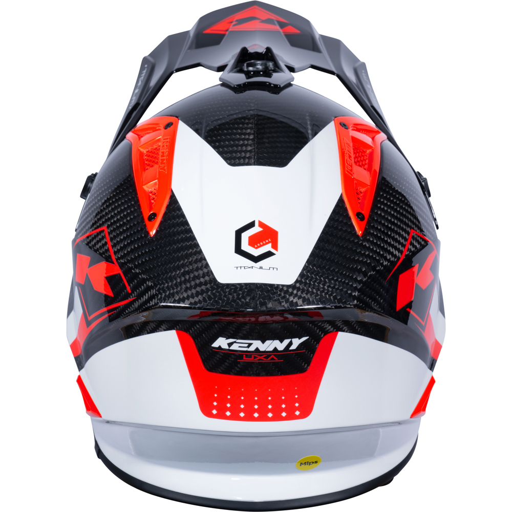 Kenny - Casque Titanium Carbone Graphic - MIPS Noir / Rouge / Blanc
