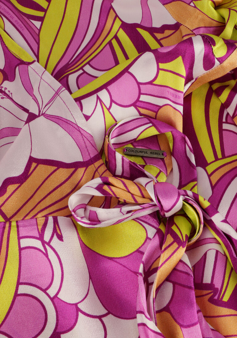COLOURFUL REBEL multi colourful rebel maxi jurk lela floral wrap maxi dress