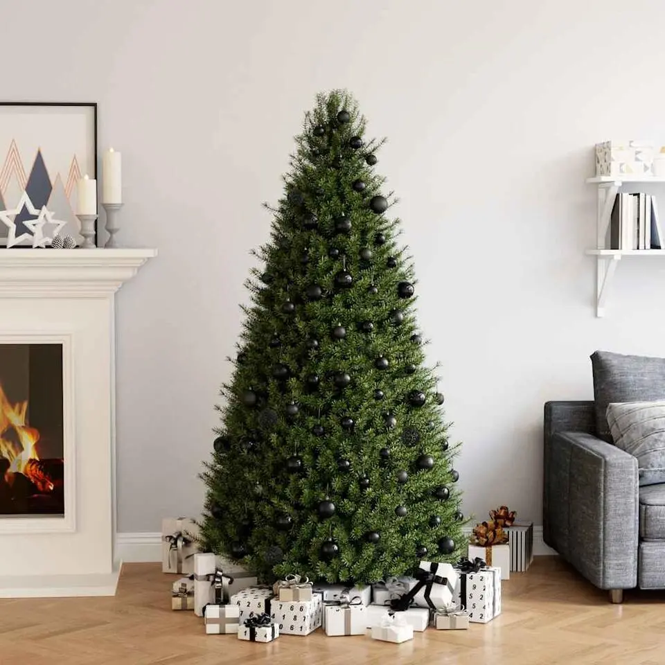 vidaXL - Kerstbal - Zwart - Kunststof