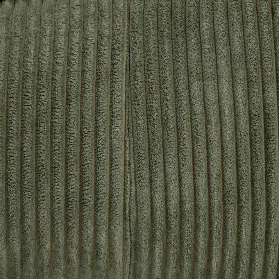 icon - Dolce Lounge Zitzak - Ligstoel - Ribfluweel Fauteuil - Saliegroen