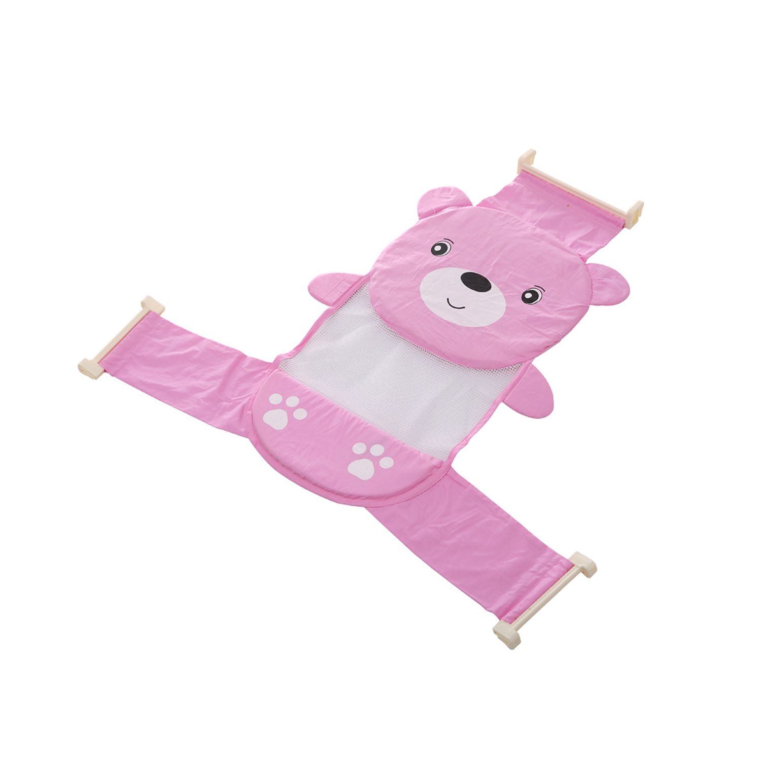 Chipolino Baby Badenetz Teddy mit Kunststoffbügel, Badewannennetz, ab Geburt rosa