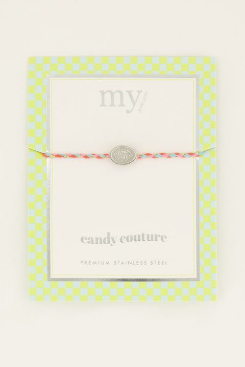 Candy roze multikleur armband très belle