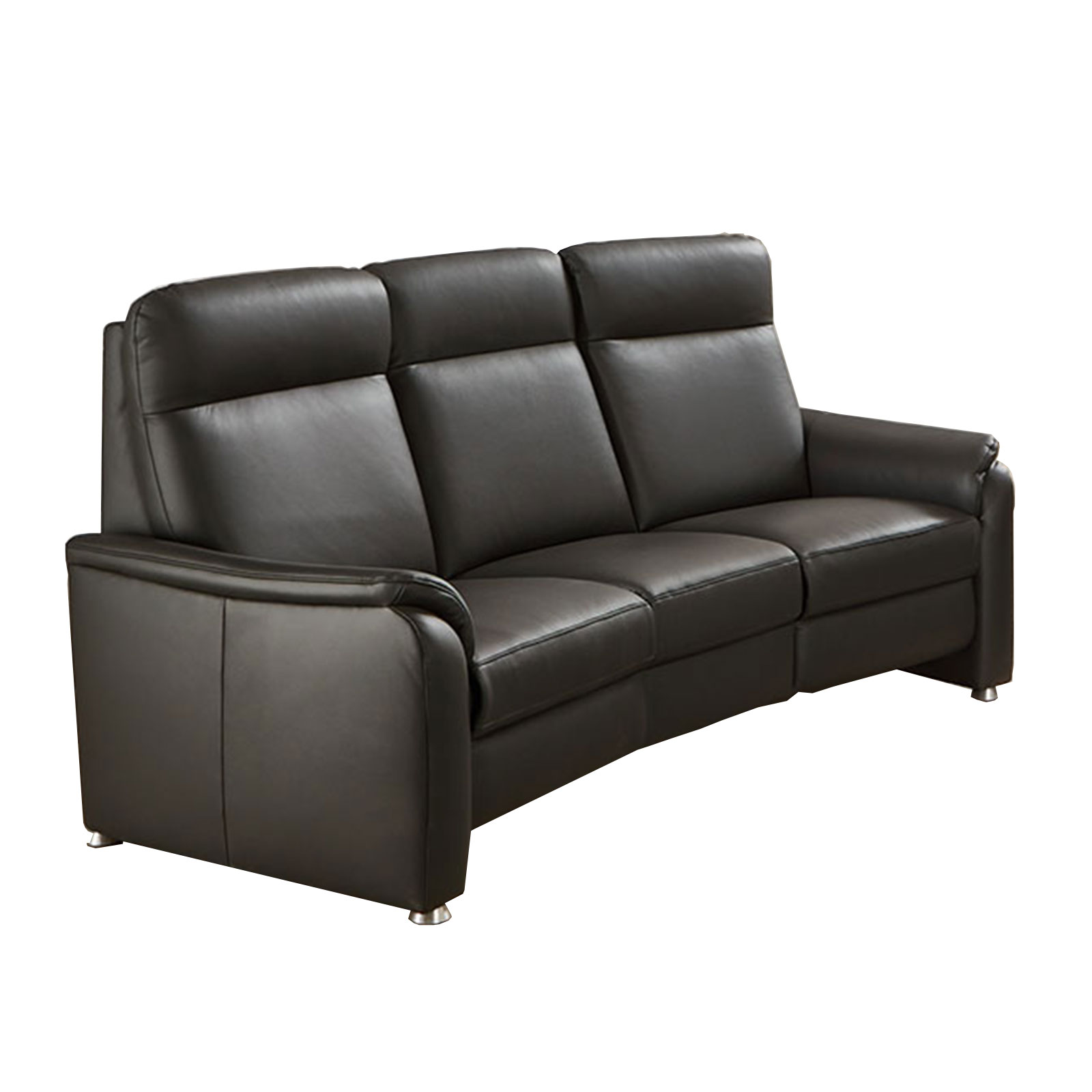 polsterpower 2-Sitzer Ledersofa - anthrazit - Basismodell