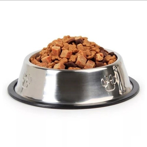 Alimentador de aço para cães MyPetCare, cinza