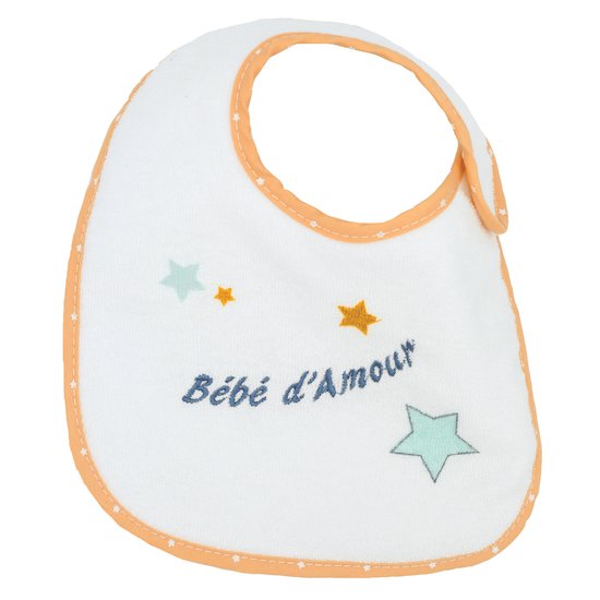 Lot de 7 bavoirs naissance   Baby love garçon        de               Trois Kilos Sept