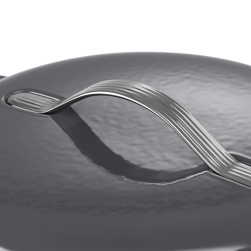 Cast Iron 5,4 l Kasserolle Die Neue aus emailliertem Gusseisen