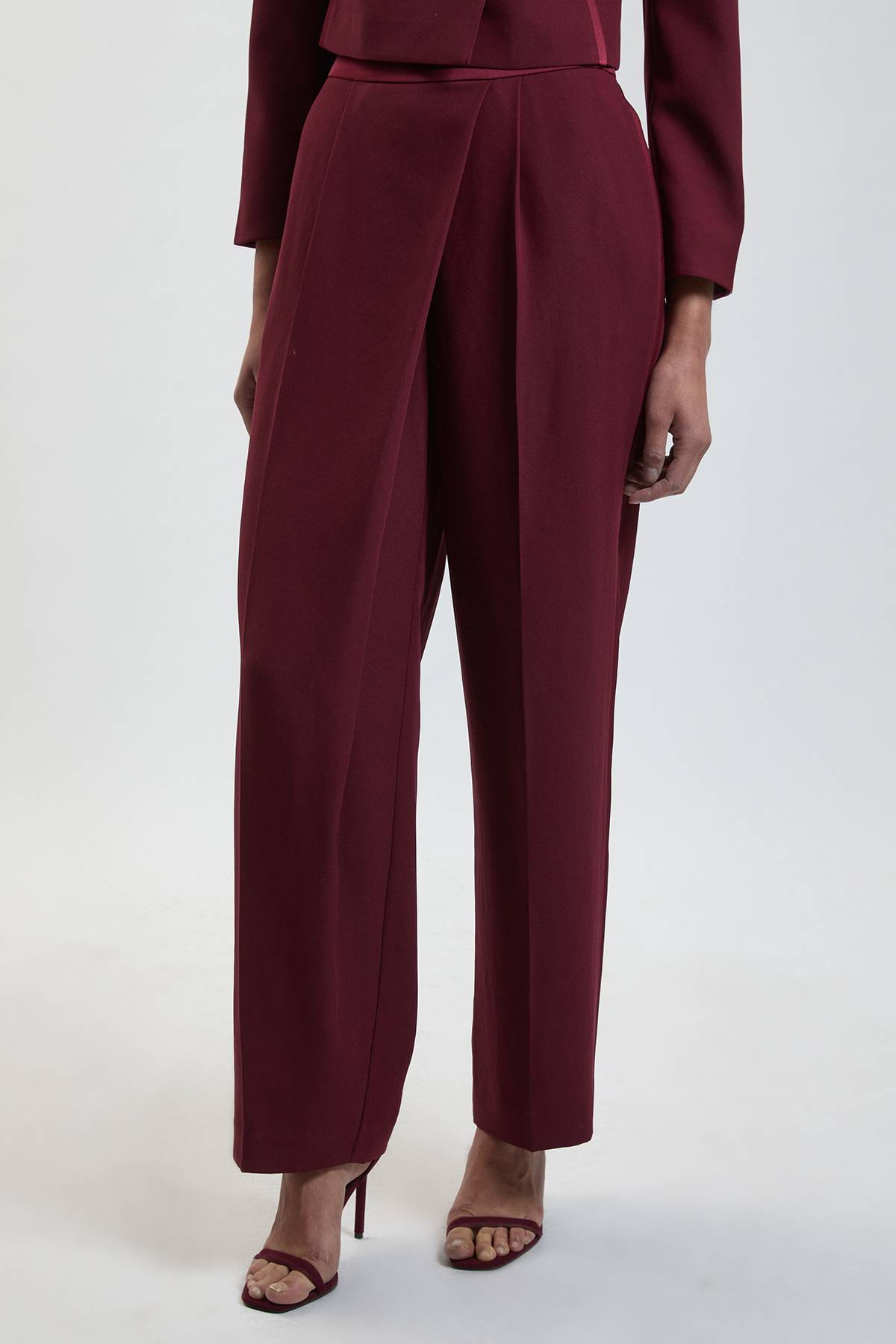 KarenMillen Pantalon Tailleur En Crêpe Envers Satin