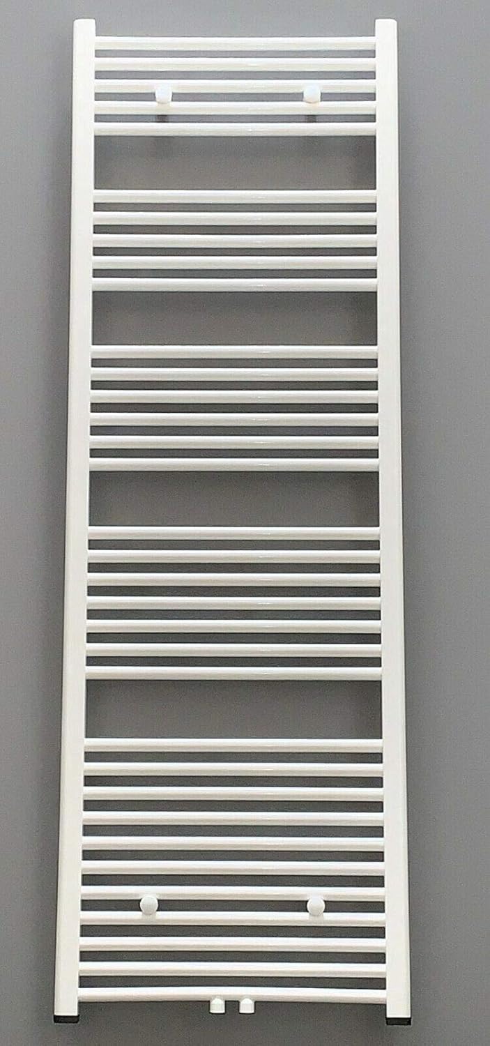 MC Heat Premium Badheizkörper (700x1800 mm Weiß) - Handtuchheizkörper - Handtuchwärmer mit Mittelanschluss