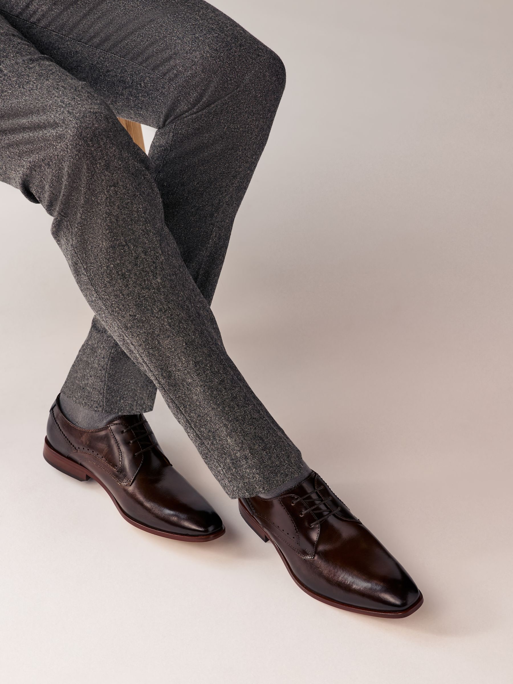 Bruin - Leren Derby schoenen