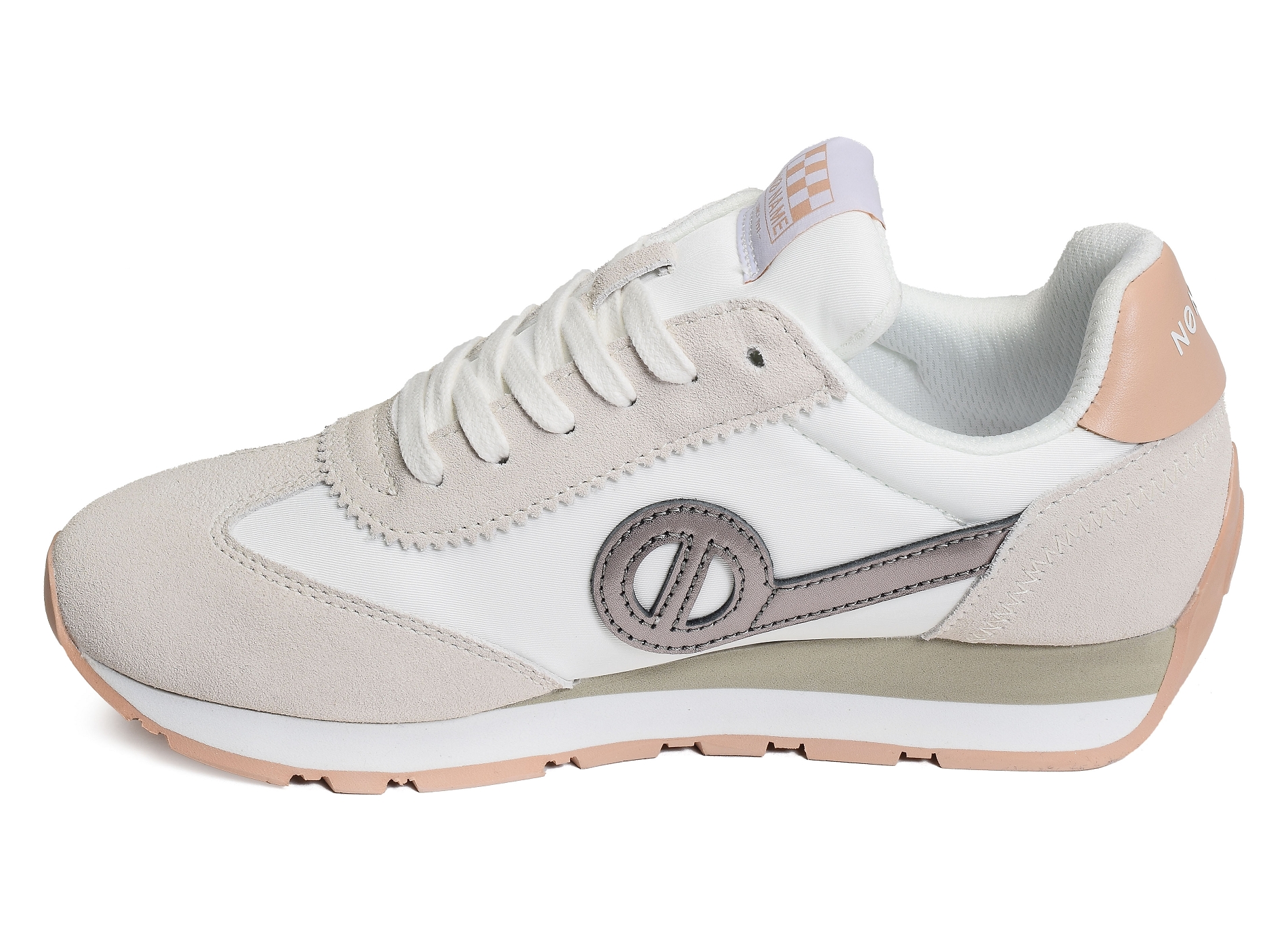 City run jogger beige blanc