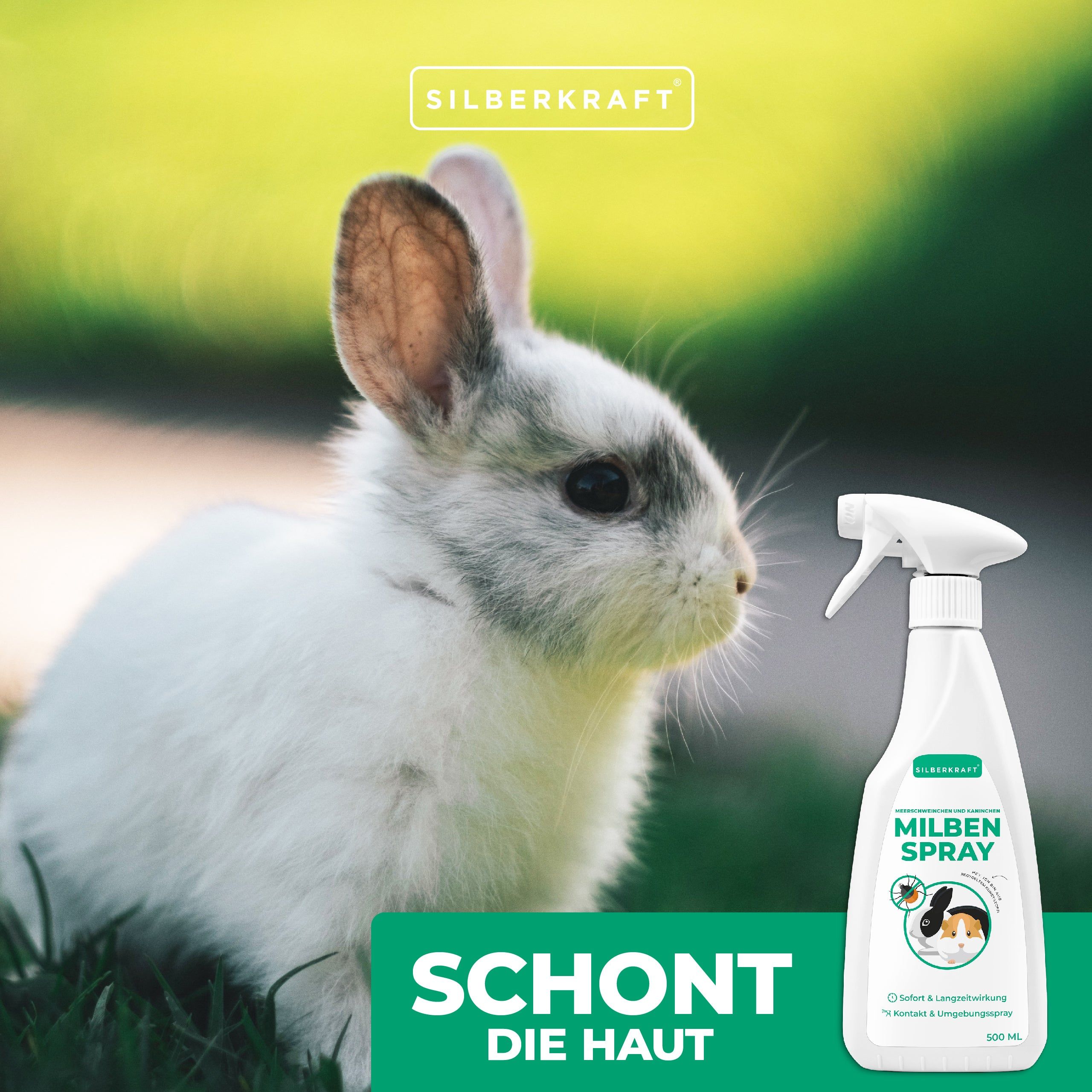 SILBERKRAFT Milbenspray Meerschweinchen & Kaninchen