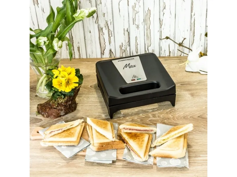 Rommelsbacher SWG 700 - Toaster/grill - elektrisk - sort/rustfrit stål