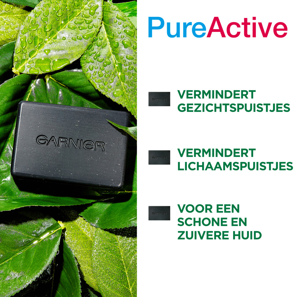 Garnier SkinActive Pure Active Charcoal Gezichtsreinigings Bar100 gr