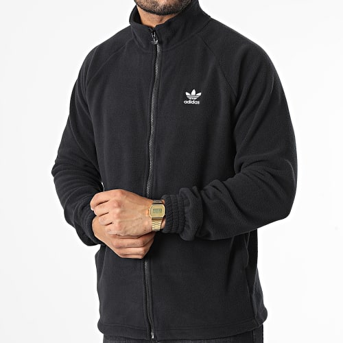 Veste Polaire Zippée Trefoil HK7295 Noir