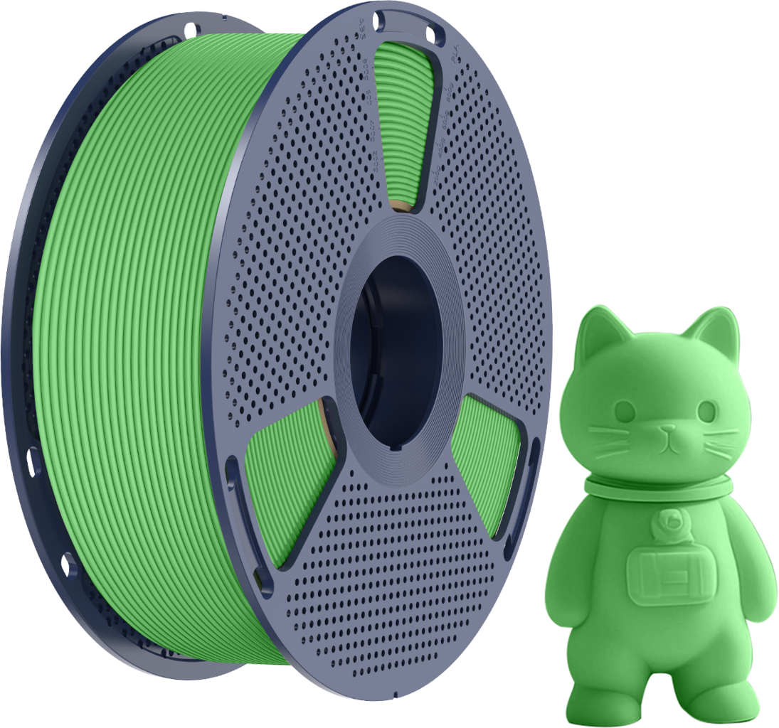 SUNLU  PLA Matte Green, 1,75 mm / 1000 g    PLA Material mit mattem Oberflächenfinish