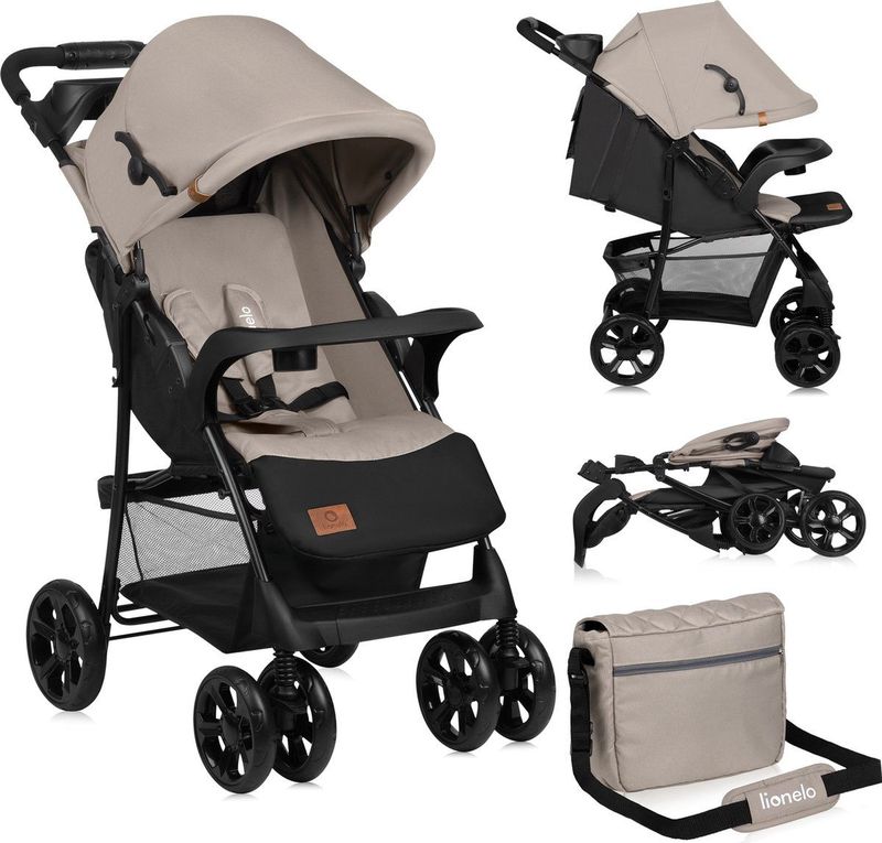 Lionelo Emma Plus Buggy lichte 5 punts gordel Kinderwagen tot 15kg