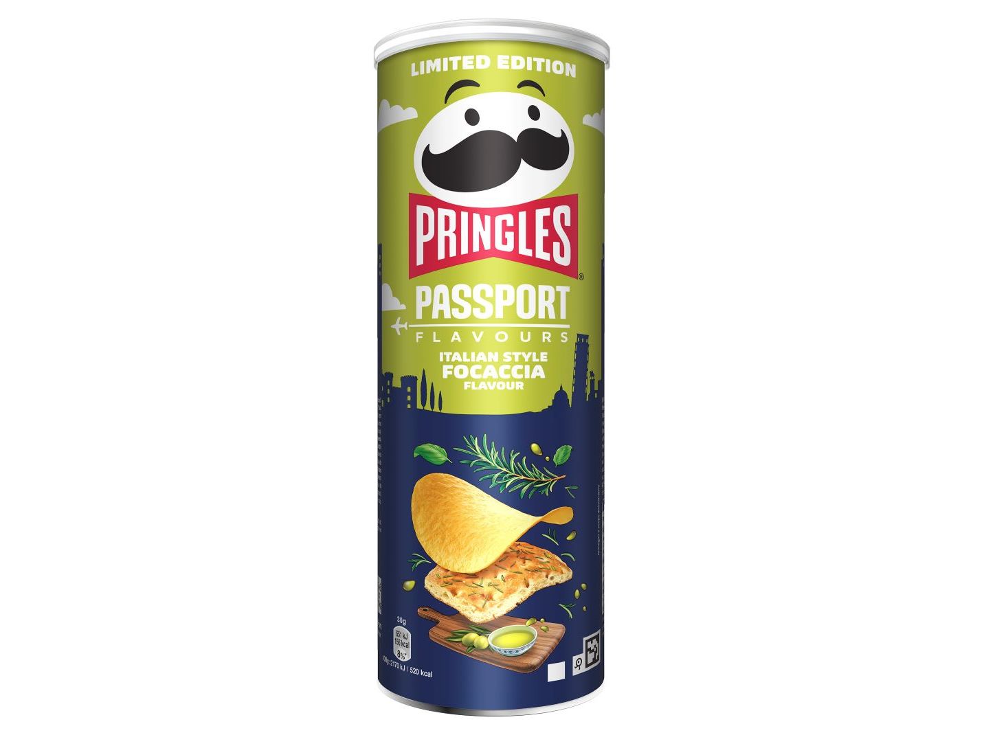 BATATAS FRITAS SABORES PRINGLES FOCCACIA 165G