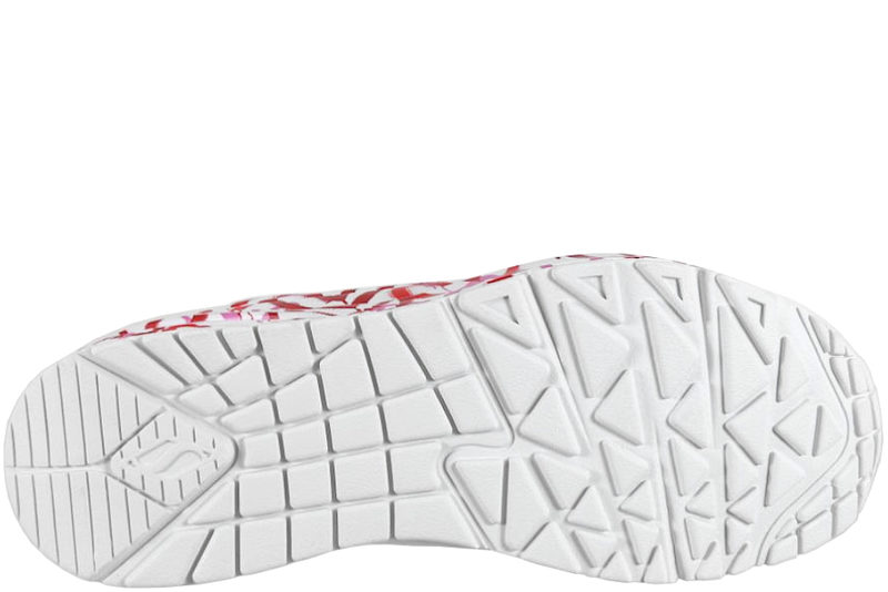 SKECHERS UNO - SPREAD THE LOVE MED RØDE HJERTER