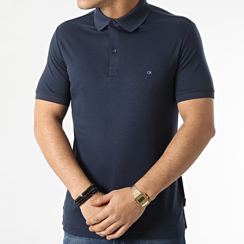 Polo Manches Courtes Liquid Touch Slim 7090 Bleu Marine