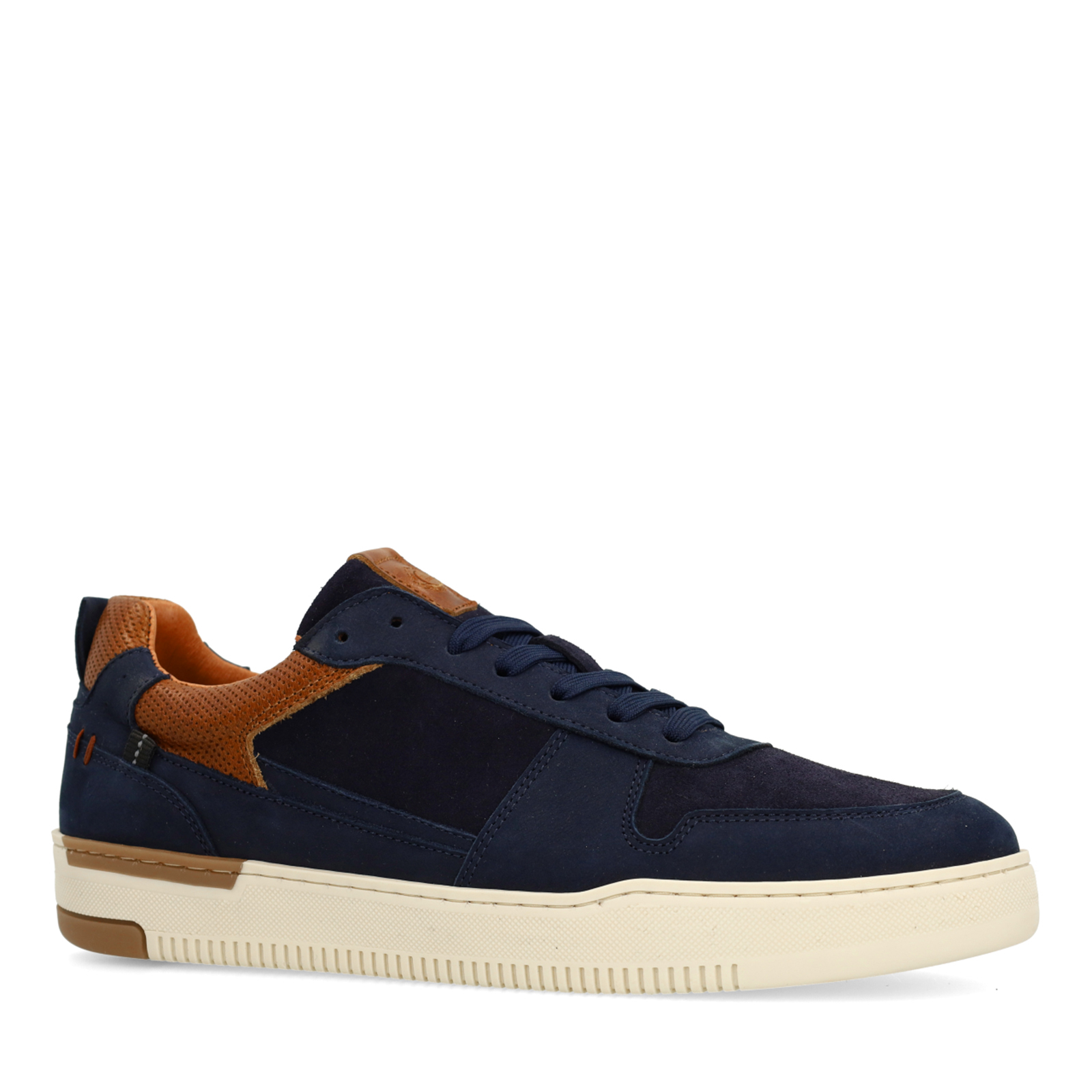 Donkerblauwe nubuck sneakers