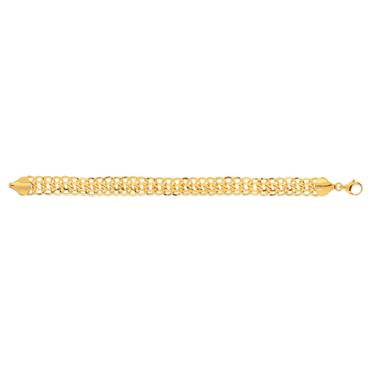 Bracelet or 750 jaune 19 cm