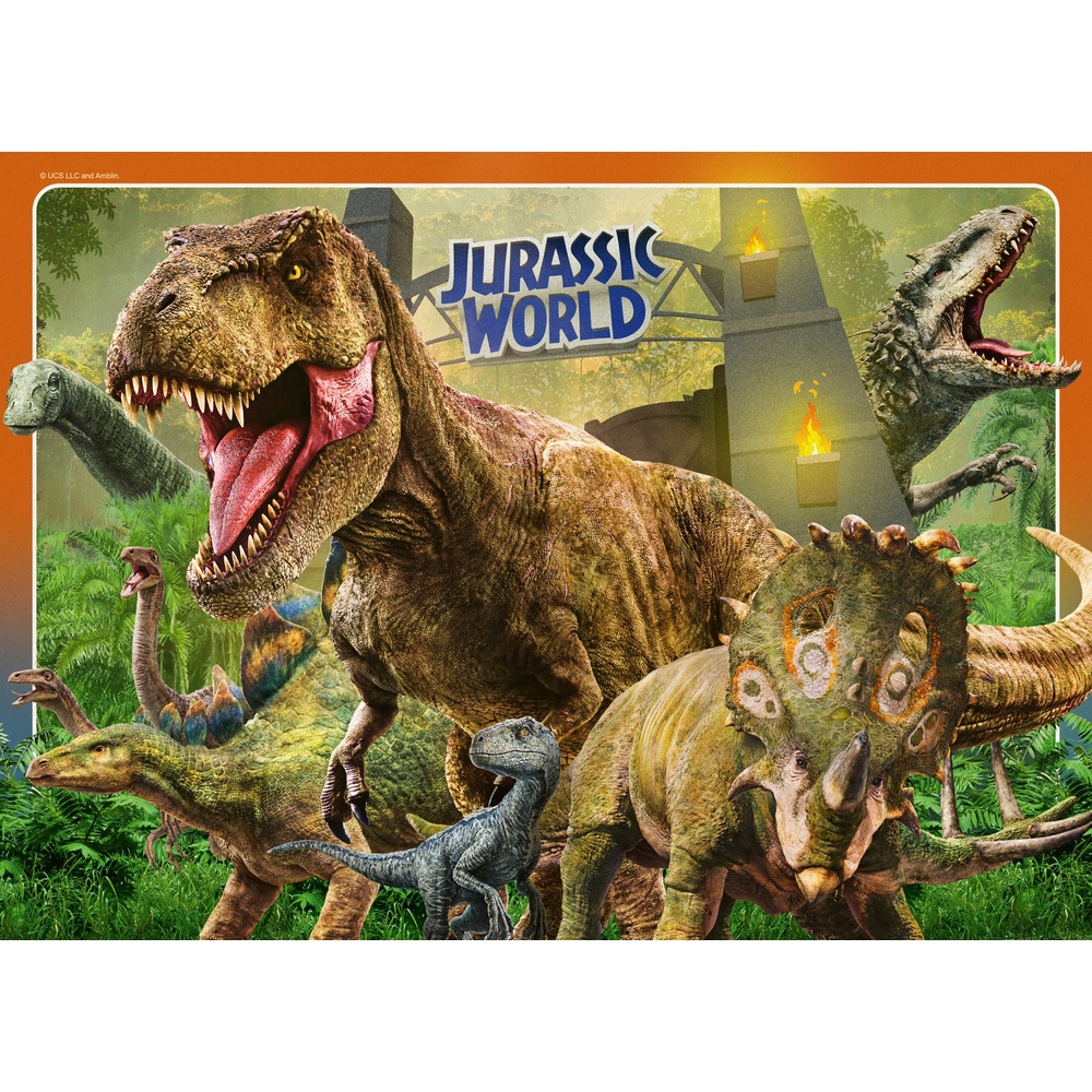 Ravensburger Jurassic World Classic 4x 100-teiliges Puzzle-Bumper-Pack