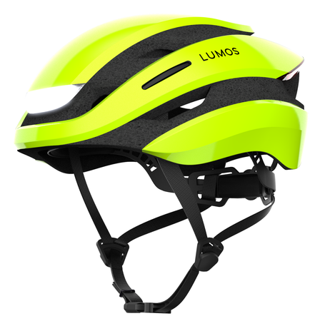 ULTRA MIPS Velohelm mit Front- und Rücklicht  lime  54-61CM