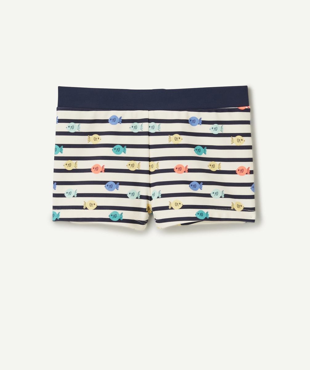 BOXER DE BAIN BÉBÉ GARÇON EN FIBRES RECYCLÉES AVEC IMPRIMÉS
