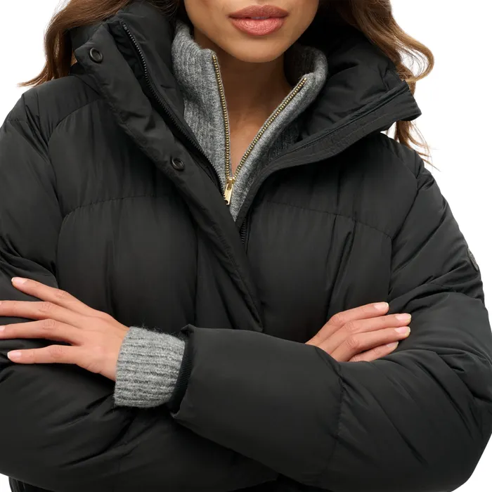 Superdry Hooded Longline Puffer Winterjas Dames