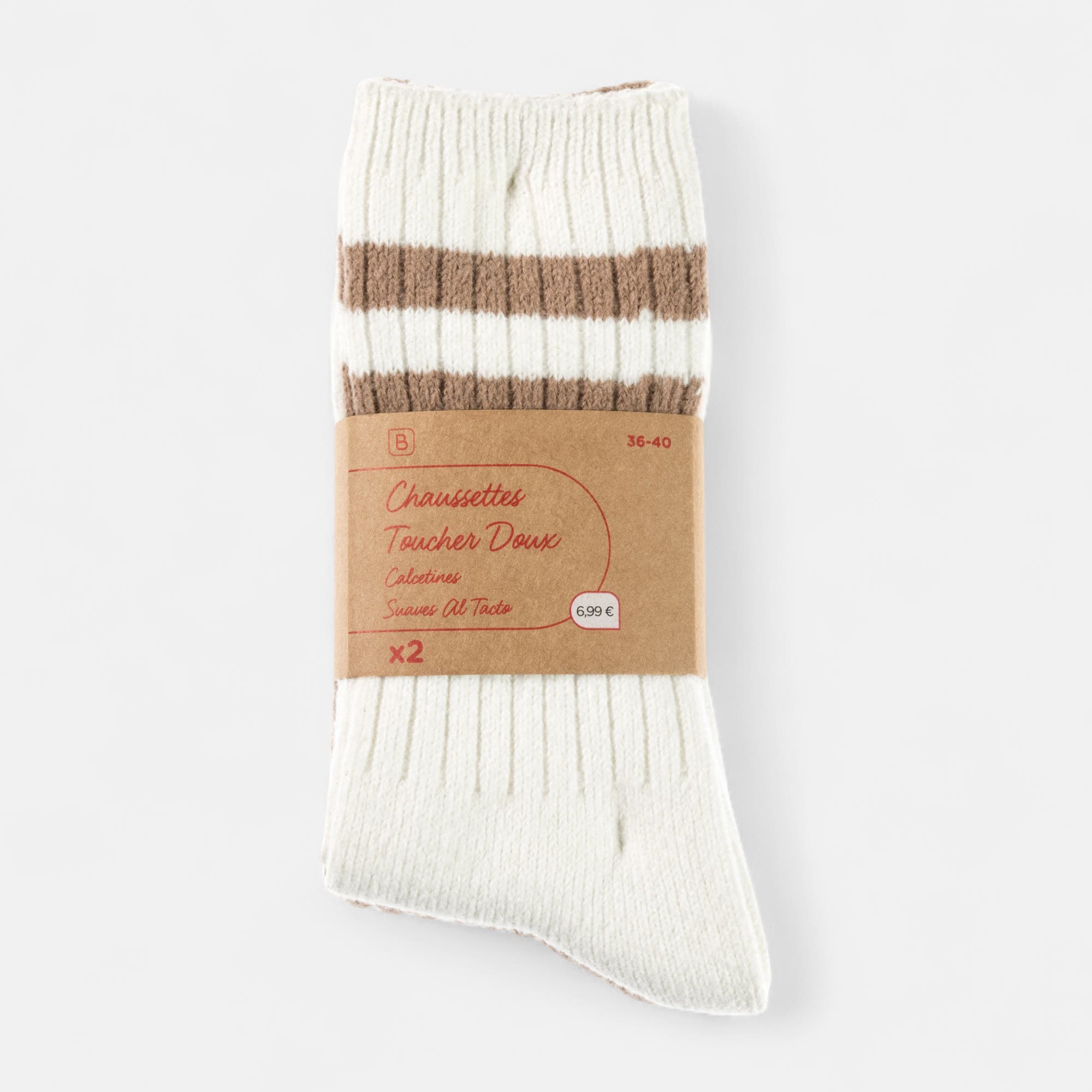 Chaussettes Femme beige