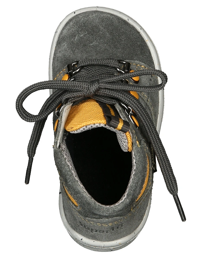 Schnür-Lauflernschuhe ULLI in grau/gelb